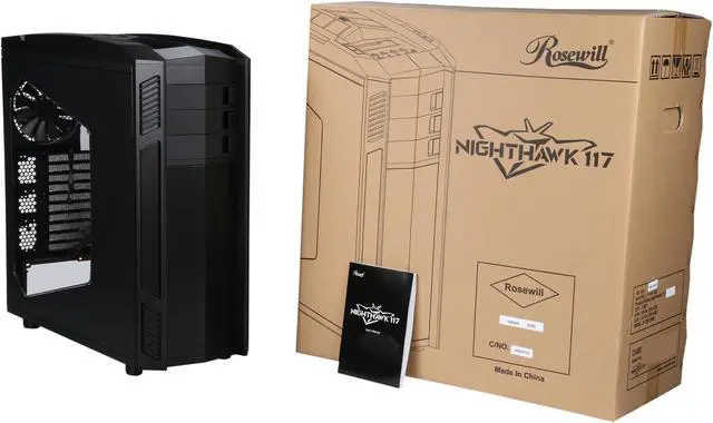 Alt view image 11 of 11 - ROSEWILL ATX Full Tower Gaming Computer Case, Supports up to 420mm Long VGA Card, 5 Fans Pre-installed, Fan Speed Control - NIGHTHAWK 117