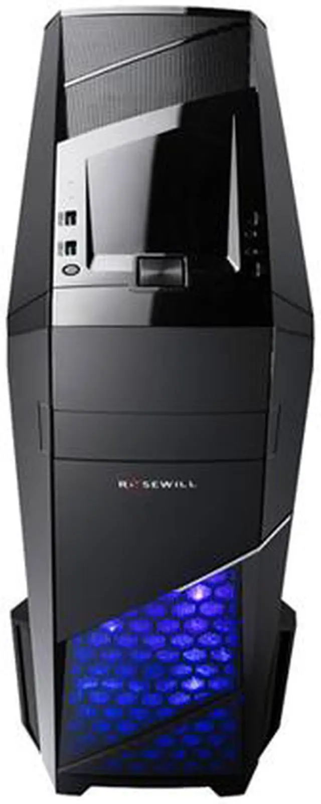 Alt view image 7 of 11 - Rosewill NAUTILUS ATX Mid-Tower Gaming PC Computer Case, Supports: 240mm Liquid Cooler & 380mm VGA Card, 3 Pre-installed Fans, Steel Airflow Mesh, Side Panel Window