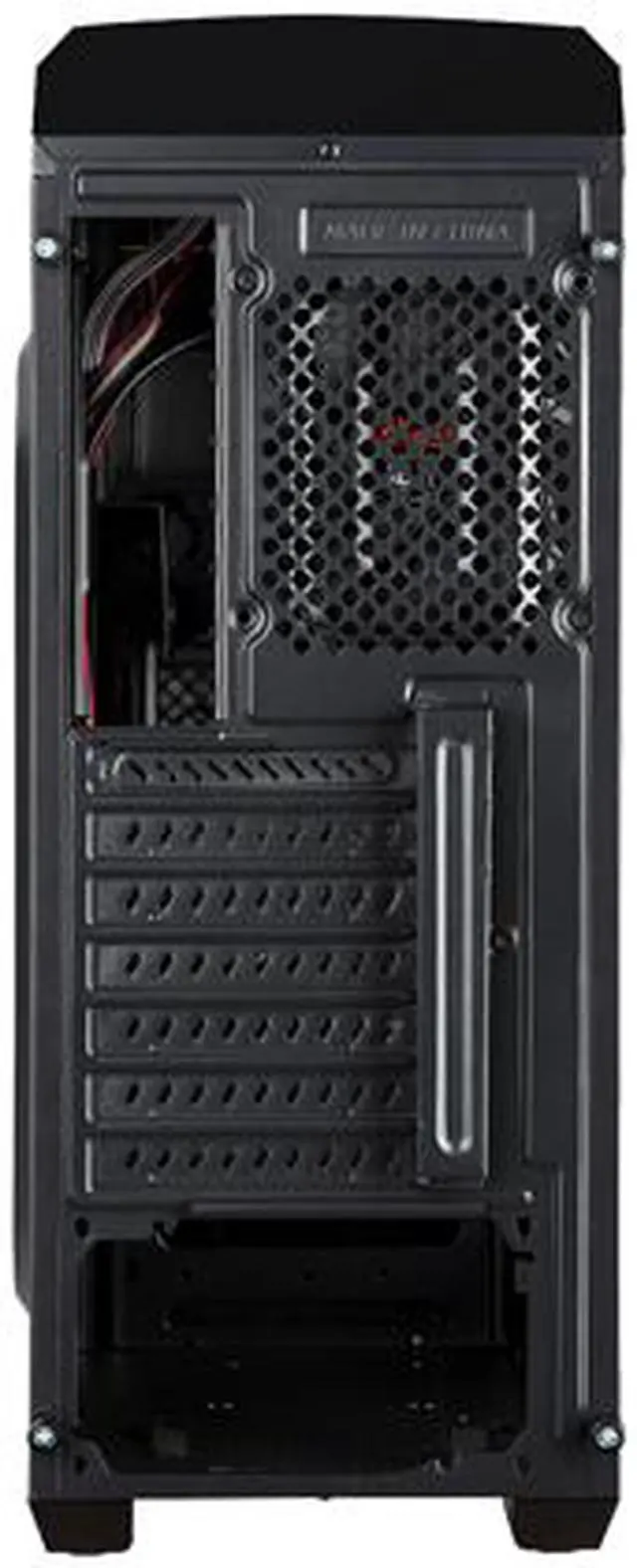 Alt view image 8 of 11 - Rosewill NAUTILUS ATX Mid-Tower Gaming PC Computer Case, Supports: 240mm Liquid Cooler & 380mm VGA Card, 3 Pre-installed Fans, Steel Airflow Mesh, Side Panel Window