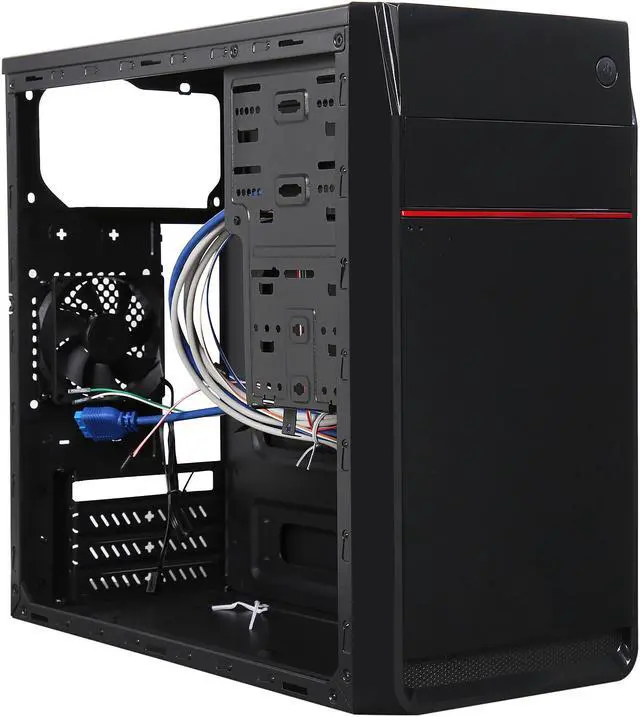 Alt view image 7 of 10 - Rosewill Micro ATX Mini Tower Computer Case, Supports Micro-ATX/Mini-ITX M/B, Supports CPU Cooler Height up to 140 mm - SCM-01