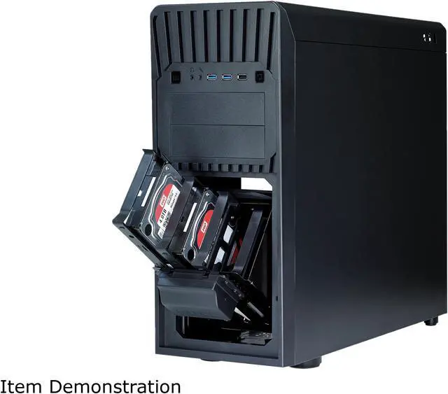 Alt view image 9 of 10 - Rosewill ATX Mid Tower Gaming Case with Front Hot-Swap HDD Cage - HIMARS