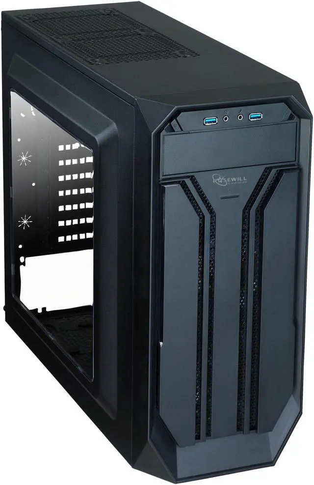 Alt view image 6 of 8 - Rosewill ATX Mid Tower Gaming Case With Side Panel Window, Three Fans Pre-Installed, USB 3.0 x 2 - BRADLEY M