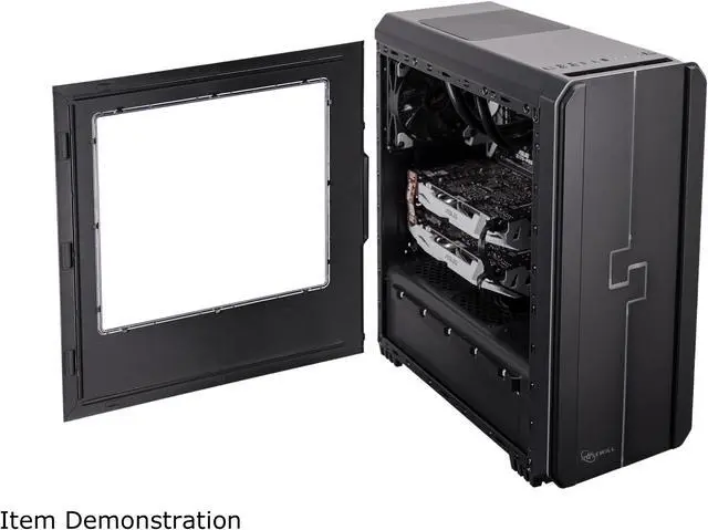 Alt view image 9 of 15 - ROSEWILL ORBIT-Z1 ATX Mid Tower Gaming Computer Case with Two Pre-installed RGB LED Fans