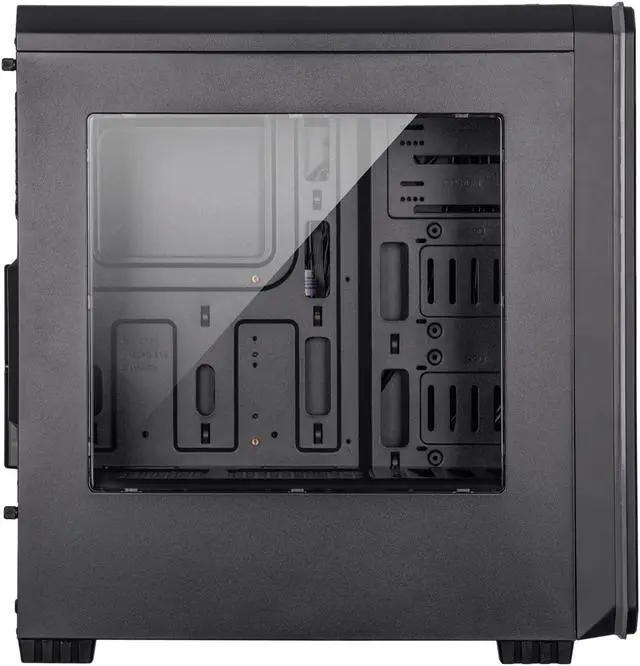 Alt view image 6 of 15 - ROSEWILL ORBIT-Z1 ATX Mid Tower Gaming Computer Case with Two Pre-installed RGB LED Fans