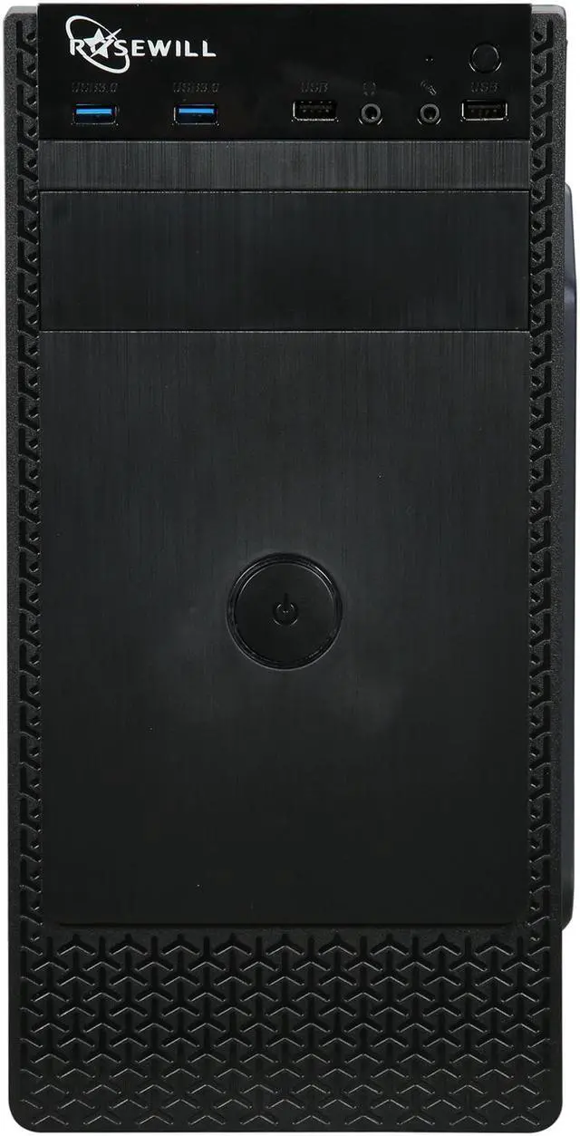 Alt view image 5 of 13 - Rosewill FBM-X1 Black Steel / Plastic Mini Tower Case with Side Panel Window