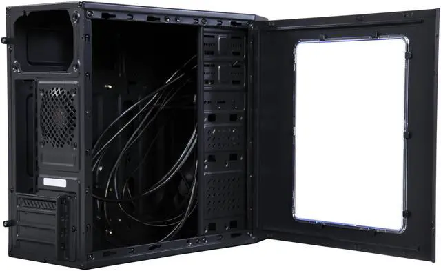 Alt view image 9 of 13 - Rosewill FBM-X1 Black Steel / Plastic Mini Tower Case with Side Panel Window