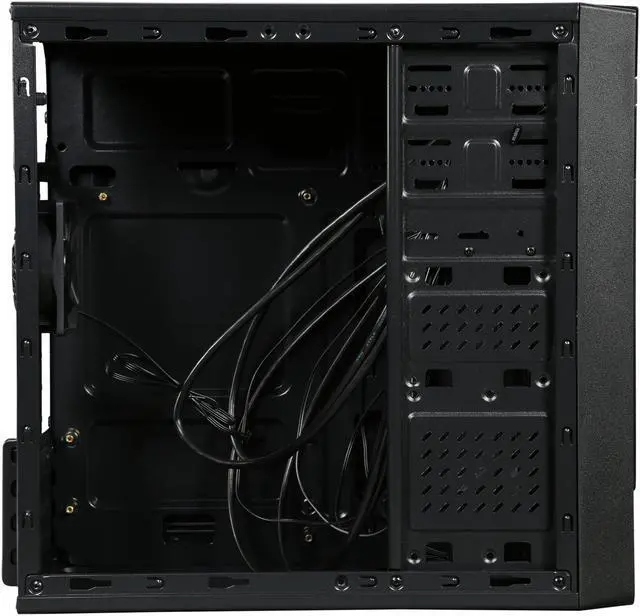 Alt view image 10 of 13 - Rosewill FBM-X1 Black Steel / Plastic Mini Tower Case with Side Panel Window