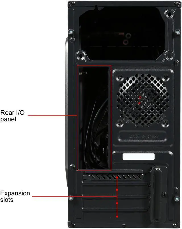 Alt view image 13 of 13 - Rosewill FBM-X1 Black Steel / Plastic Mini Tower Case with Side Panel Window