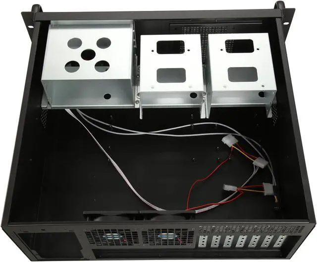 Alt view image 5 of 7 - Rosewill RSV-R4100 - 4U Rackmount Server Case / Chassis - 8 Internal Bays, 2 Included Cooling Fans