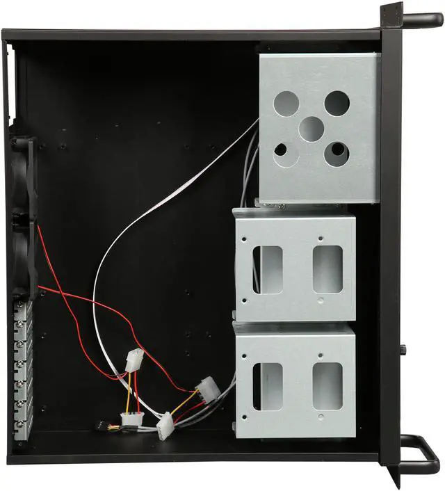 Alt view image 6 of 7 - Rosewill RSV-R4100 - 4U Rackmount Server Case / Chassis - 8 Internal Bays, 2 Included Cooling Fans