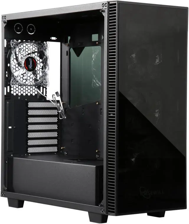 Alt view image 7 of 10 - Rosewill CULLINAN-WHITE ATX Mid Tower Gaming Case With Tempered Glass Panels