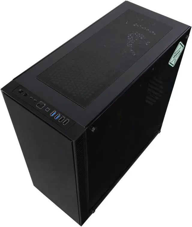 Alt view image 8 of 10 - Rosewill CULLINAN-WHITE ATX Mid Tower Gaming Case With Tempered Glass Panels