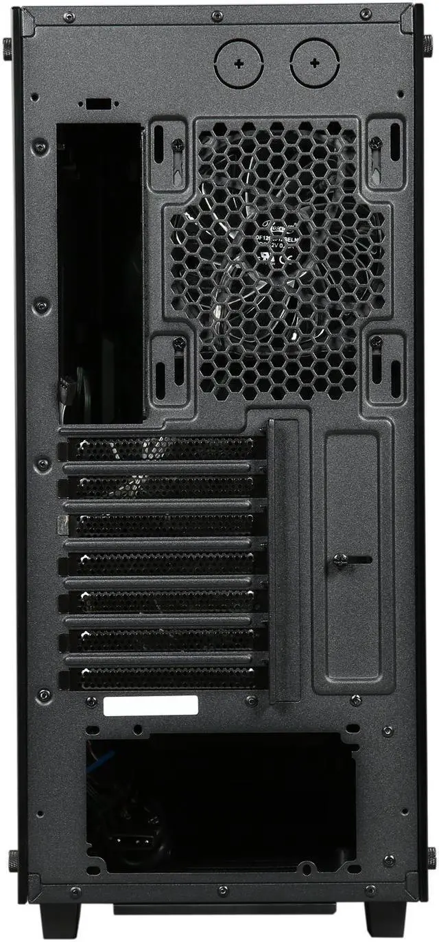 Alt view image 9 of 10 - Rosewill CULLINAN-WHITE ATX Mid Tower Gaming Case With Tempered Glass Panels