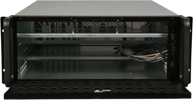 Alt view image 7 of 12 - Rosewill Server Chassis, Server Case, Rackmount Case for Bitcoin Mining; 4U Metal Rack Mount Bitcoin Miner for 6 GPU; Solution for Building a Mining Rig (RSV-L4000B)