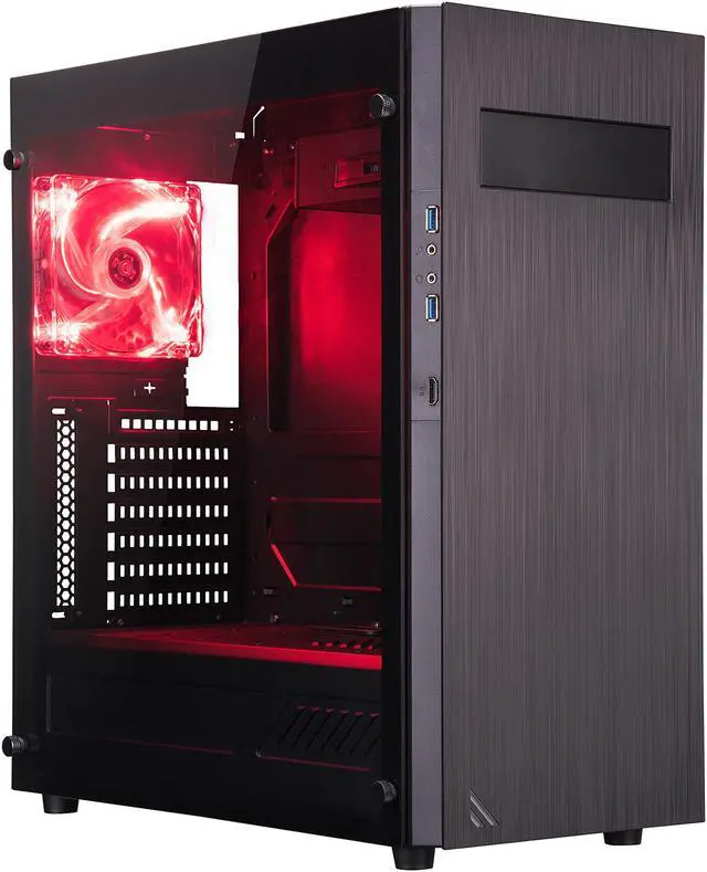 Main image of ROSEWILL | METEOR XR Gaming PC Case / ATX Mid Tower Computer Case with Tempered Glass Side Window