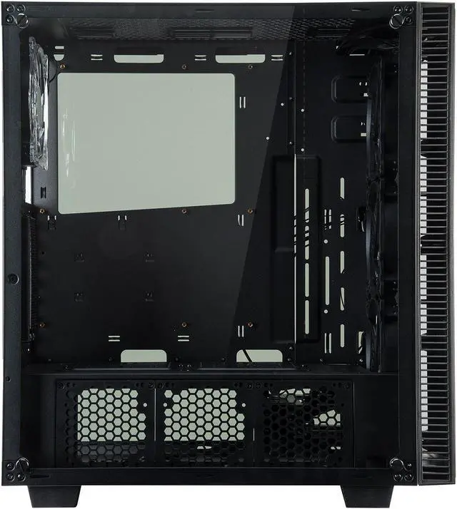 Alt view image 5 of 10 - ROSEWILL CULLINAN MX Tempered Glass RGB ATX Mid Tower Computer Case with Remote Controlled RGB LED Fans
