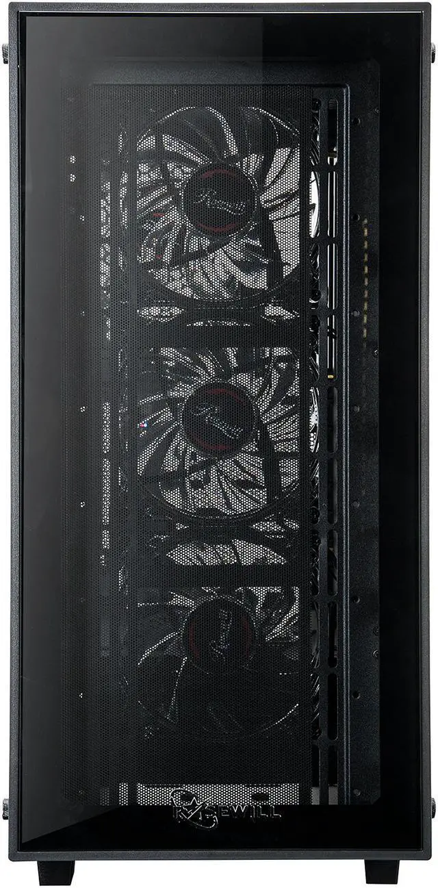Alt view image 3 of 10 - ROSEWILL CULLINAN MX Tempered Glass RGB ATX Mid Tower Computer Case with Remote Controlled RGB LED Fans