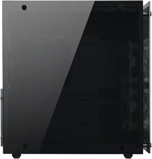 Alt view image 5 of 11 - Rosewill Cube Mini ITX/Micro-ATX/ATX Mid Tower Gaming PC Computer Case, Black Steel Tempered Glass, Blue LED Fans - Cullinan PX Blue