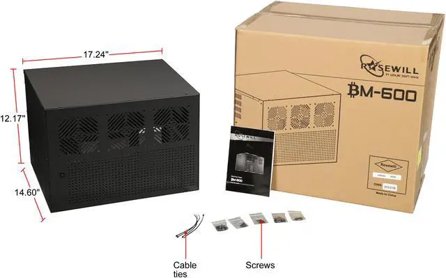 Alt view image 7 of 7 - Rosewill BM-600 Computer Mining Case Support 6 GPU