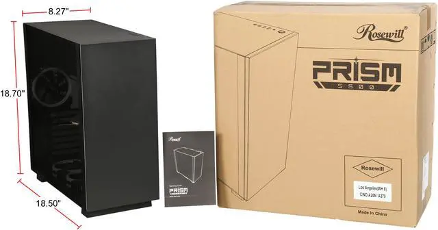 Alt view image 10 of 10 - Rosewill PRISM S500 Gaming ATX Mid Tower Computer Case- R0901002-0118