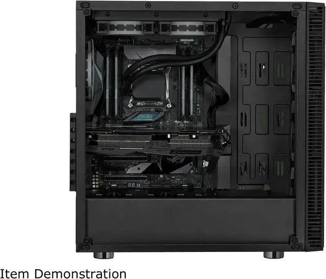 Alt view image 6 of 10 - Rosewill CULLINAN V500 RGB ATX Mid-Tower Gaming PC Computer Case, Supports E-ATX & 360mm Liquid Coolers, 4 Dual-Ring Remote-Controlled RGB LED Fans, Tempered Glass
