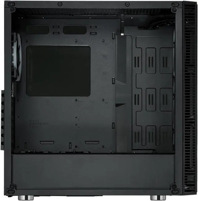Alt view image 4 of 9 - Rosewill CULLINAN V500 Blue ATX Mid Tower Gaming PC Computer Case with Dual Ring Blue LED Fans, 360mm Water Cooling Radiator Support, Tempered Glass and Steel, USB 3.0