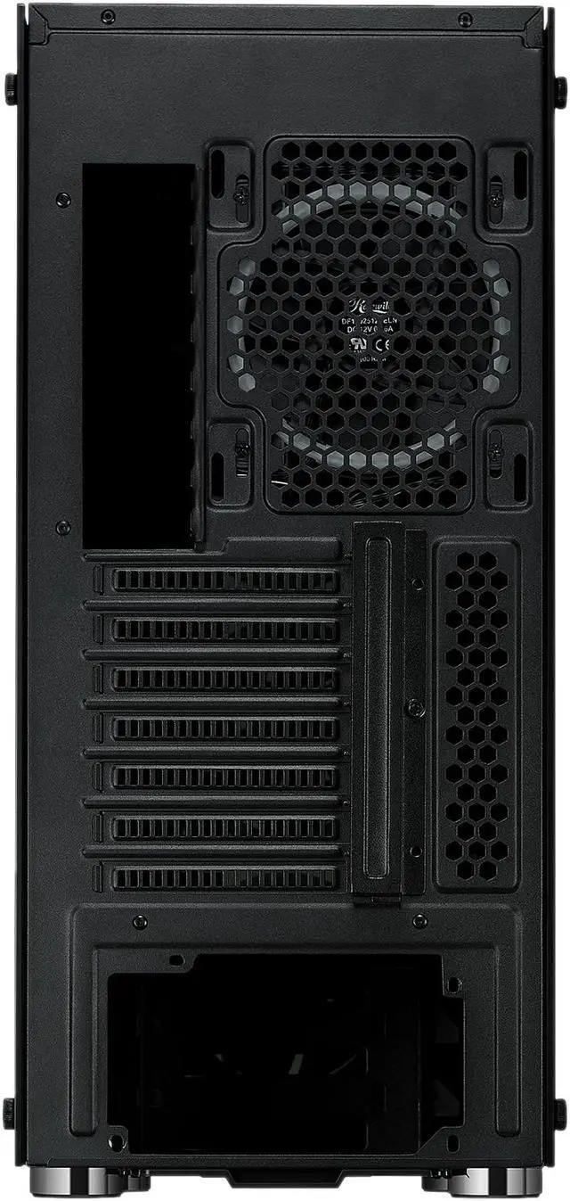 Alt view image 9 of 9 - Rosewill CULLINAN V500 Blue ATX Mid Tower Gaming PC Computer Case with Dual Ring Blue LED Fans, 360mm Water Cooling Radiator Support, Tempered Glass and Steel, USB 3.0