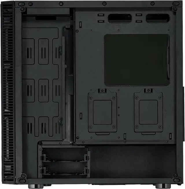 Alt view image 5 of 9 - Rosewill CULLINAN V500 Blue ATX Mid Tower Gaming PC Computer Case with Dual Ring Blue LED Fans, 360mm Water Cooling Radiator Support, Tempered Glass and Steel, USB 3.0
