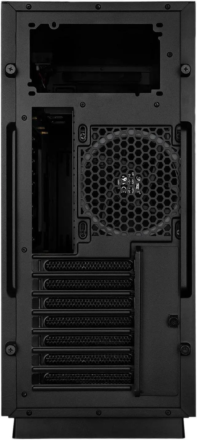 Alt view image 6 of 10 - Rosewill - PRISM S-BLACK ATX Mid Tower Gaming PC Computer Case with RGB Software Sync Dual Ring RGB LED Fans, 240mm AIO Support, EATX Support, Top Mount PSU & HDD/SSD, Tempered Glass & Black Steel
