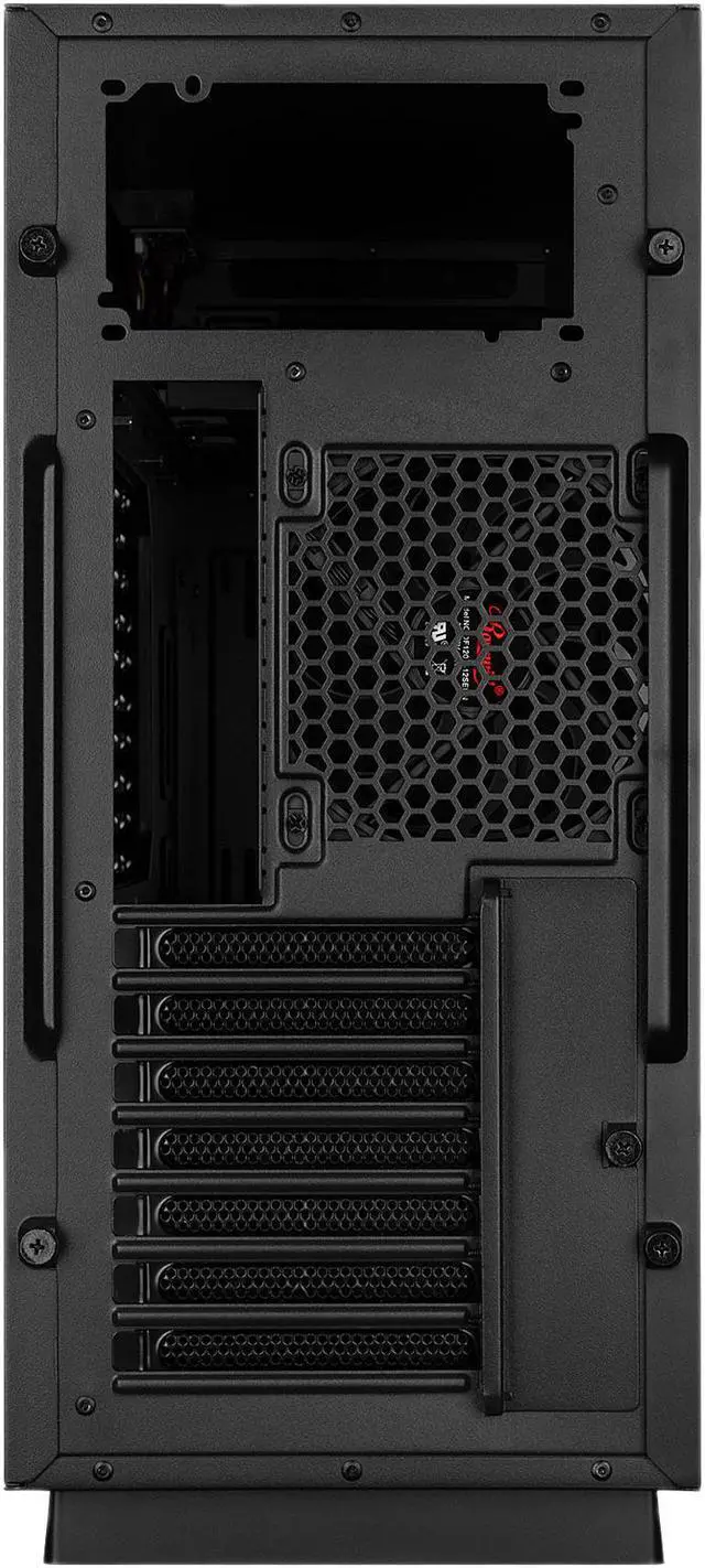 Alt view image 9 of 9 - Rosewill ATX Mid Tower Gaming PC Computer Case with 2 x 120mm Fans (Supports up to 6), 240mm AIO Support, EATX Support, Top Mount PSU & HDD/SSD, Tempered Glass & Black Steel - PRISM S-BLACK-LITE