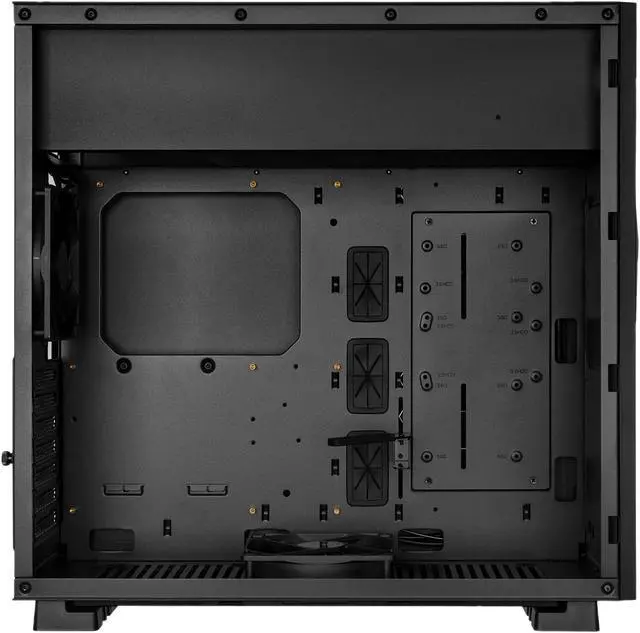 Alt view image 4 of 9 - Rosewill ATX Mid Tower Gaming PC Computer Case with 2 x 120mm Fans (Supports up to 6), 240mm AIO Support, EATX Support, Top Mount PSU & HDD/SSD, Tempered Glass & Black Steel - PRISM S-BLACK-LITE
