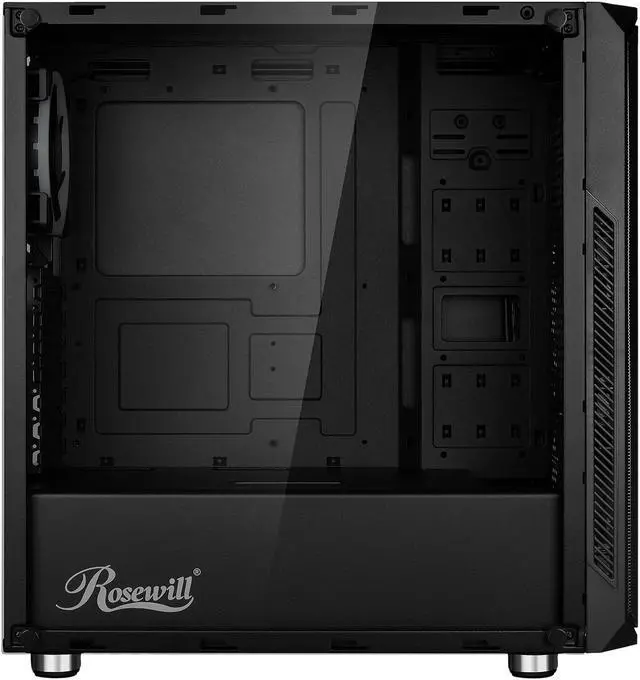 Alt view image 3 of 11 - Rosewill SPECTRA D100 ATX Mid Tower Gaming Case With Tempered Glass Side Panel