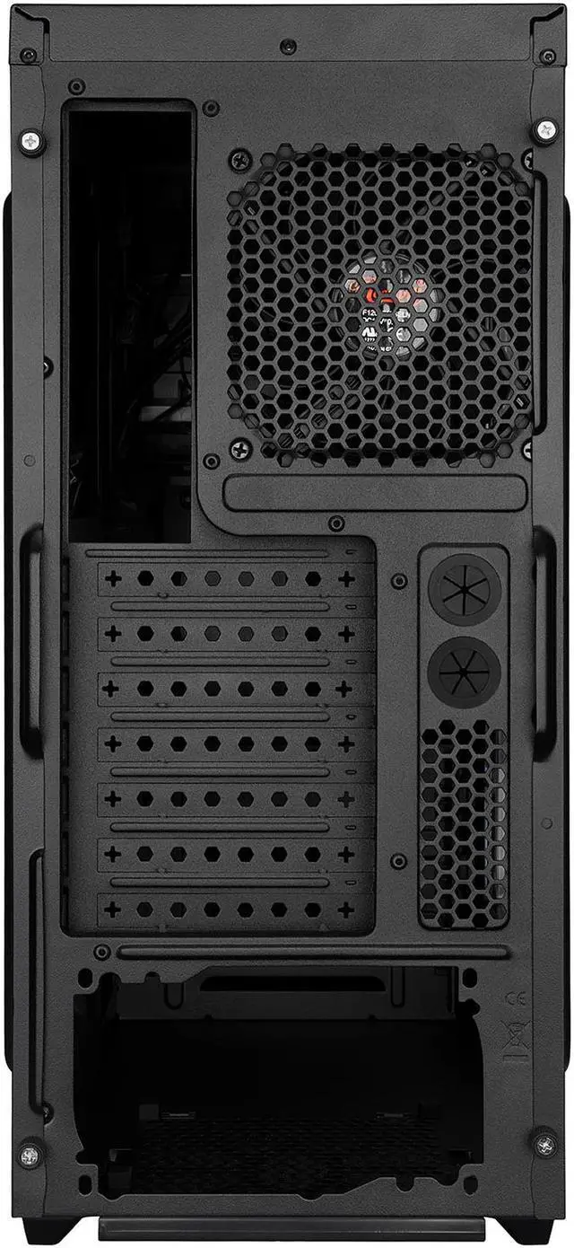 Alt view image 10 of 12 - Rosewill TYRFING V2 ATX Mid Tower Gaming PC Computer Case, Includes 2 x 120mm Fans, 400mm Graphics Card and 360mm AIO Liquid Cooler Support, Bottom Mount PSU and HDD/SSD