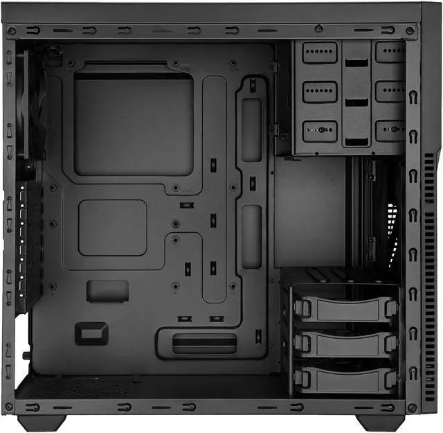 Alt view image 4 of 12 - Rosewill TYRFING V2 ATX Mid Tower Gaming PC Computer Case, Includes 2 x 120mm Fans, 400mm Graphics Card and 360mm AIO Liquid Cooler Support, Bottom Mount PSU and HDD/SSD