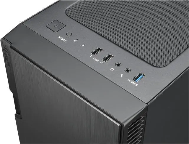 Alt view image 7 of 8 - Rosewill FBM-X2-400 Micro ATX Mini Tower Desktop Gaming PC Computer Case with Pre-Installed 400W PSU, 240mm AIO Support, USB 3.0