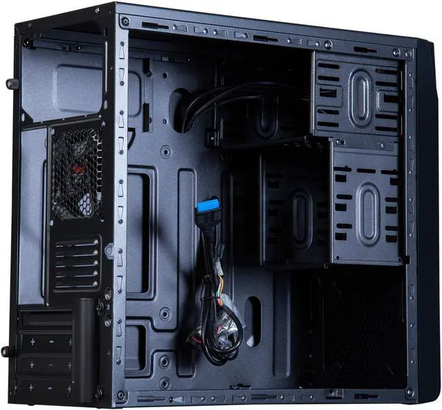 Alt view image 7 of 10 - Rosewill SCM-01B Black Steel / Plastic Micro ATX Mini Tower Computer Case