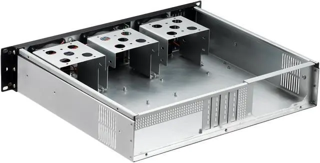 Alt view image 5 of 9 - Rosewill 2U Server Chassis Rackmount Case | 4 3.5" HDD Bays | Micro-ATX Compatible |3 x 80mm PWM Fans | 2x USB 3.0 | Silver/Black - RSV-Z2600U
