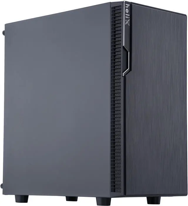 Alt view image 3 of 7 - Rosewill FBM-X2-400-HELIX Micro ATX Mini Tower Desktop Gaming PC Computer Case with Pre-Installed 400W PSU, 240mm AIO Support, USB 3.0