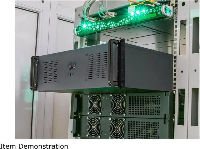 Alt view image 4 of 6 - Rosewill 4U Server Chassis Rackmount Case | 11x 3.5" Bays, 3x 2.5" Devices| ATX, CEB Compatible | 2 120mm PWM Fan, 2 80mm PWM Fans | 2x USB 3.0, 1 USB-C 3.1 | Front Panel Lock and Key | - RSV-R4200U