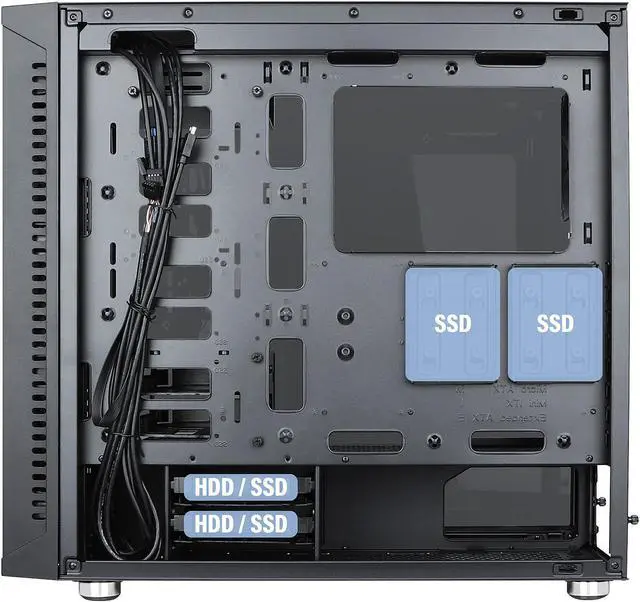 Alt view image 4 of 9 - Rosewill MIRAGE P700 ATX Mid Tower Gaming PC Computer Case, Supports E-ATX, 360mm Liquid Cooler and Long GPU, Optimized Airflow with Side Vents, Expansion Ready, Tempered Glass Panels