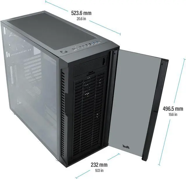 Alt view image 6 of 9 - Rosewill MIRAGE P700 ATX Mid Tower Gaming PC Computer Case, Supports E-ATX, 360mm Liquid Cooler and Long GPU, Optimized Airflow with Side Vents, Expansion Ready, Tempered Glass Panels