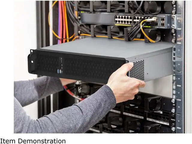 Alt view image 2 of 5 - Rosewill 2U Server Chassis Rackmount Case, 4x 3.5" Bays, 2x 2.5" Devices, Micro-ATX Compatible, 2x 80mm PMW Fans, 2x USB 3.0 - RSV-Z2800U