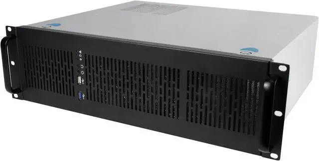 Main image of Rosewill 3U Server Chassis Rackmount Case, 6x 3.5" Bays, ATX Compatible, 2x 80mm Fans, 2x USB 3.0, Silver/Black - RSV-Z3100U