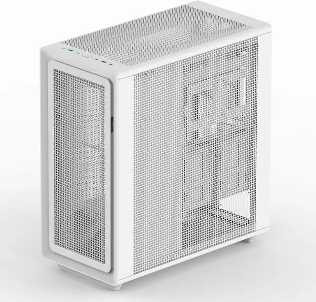 Alt view image 3 of 6 - Rosewill Helium Air Mid Tower E-ATX Gaming Case, Mesh Panel, Tool-less, High-Airflow, Cable Management system, USB 3.1, included 1x 140mm PWM Fan, White