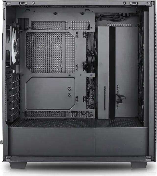 Alt view image 6 of 14 - Rosewill Helium Flow Black Mid Tower Computer Gaming Case, TG & Mesh Panel, ATX, Tool-less, High-Airflow, 4x 120mm PWM ARGB Fan