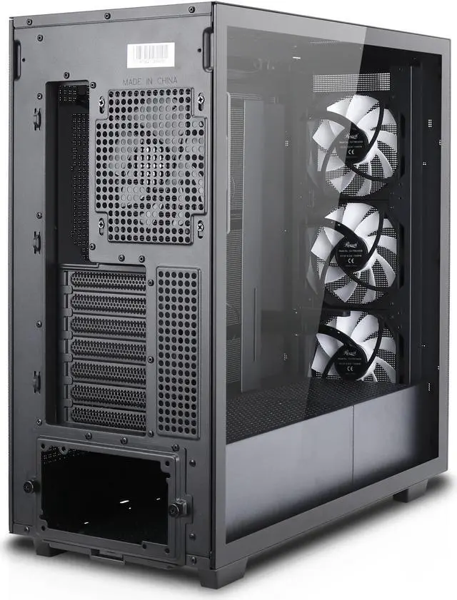 Alt view image 11 of 14 - Rosewill Helium Flow Black Mid Tower Computer Gaming Case, TG & Mesh Panel, ATX, Tool-less, High-Airflow, 4x 120mm PWM ARGB Fan