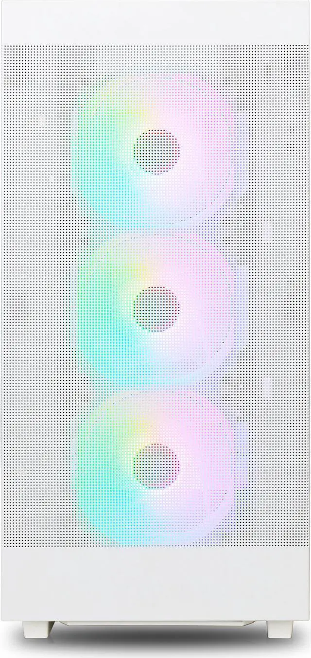 Alt view image 4 of 12 - Rosewill Helium Flow White Mid Tower Computer Gaming Case, TG & Mesh Panel, ATX, Tool-less, High-Airflow, 4x 120mm PWM ARGB Fan
