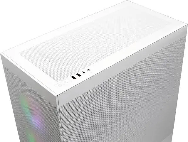 Alt view image 5 of 12 - Rosewill Helium Flow White Mid Tower Computer Gaming Case, TG & Mesh Panel, ATX, Tool-less, High-Airflow, 4x 120mm PWM ARGB Fan