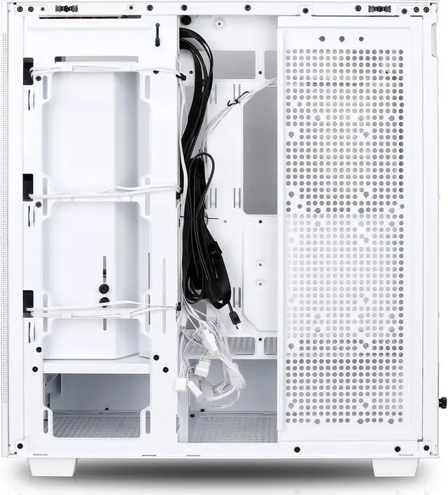 Alt view image 9 of 12 - Rosewill Helium Flow White Mid Tower Computer Gaming Case, TG & Mesh Panel, ATX, Tool-less, High-Airflow, 4x 120mm PWM ARGB Fan