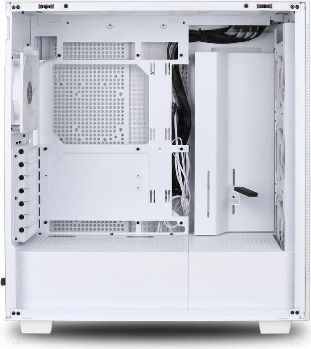 Alt view image 12 of 12 - Rosewill Helium Flow White Mid Tower Computer Gaming Case, TG & Mesh Panel, ATX, Tool-less, High-Airflow, 4x 120mm PWM ARGB Fan